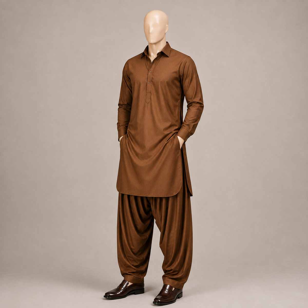 Caramel Brown Signature Wash & Wear