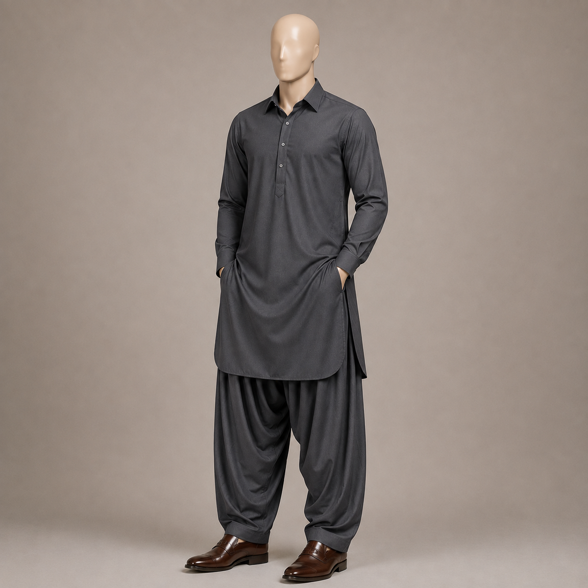 Charcoal Grey Signature Wash & Wear