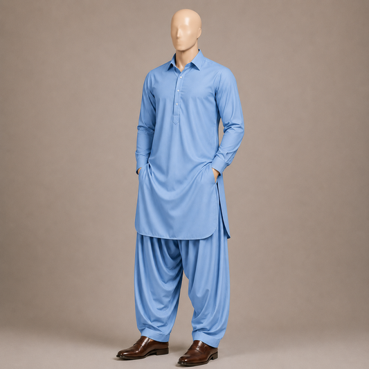 Sky Blue Signature Wash & Wear