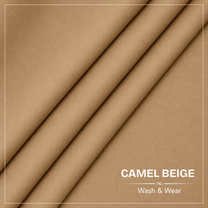Camel Beige Signature Wash & Wear